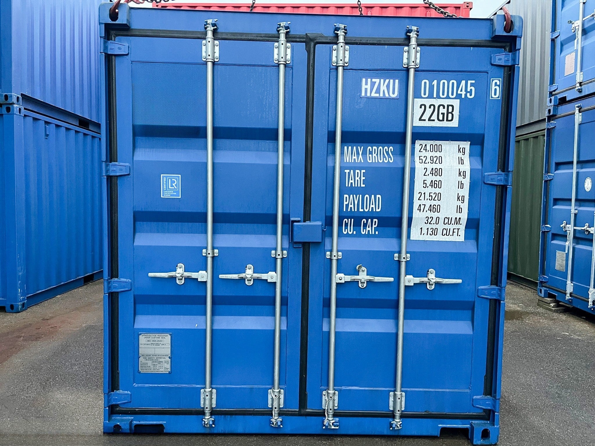 10' (3 m) IICL6 tractorcontainer op voorraad, HZKU 010 045-6