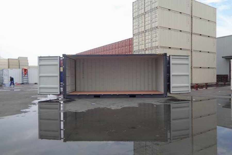 20 FOOT CUBE CONTAINER HOGE OPEN ZIJDE