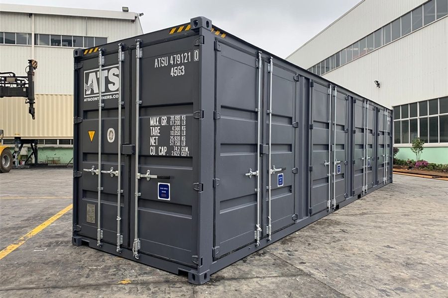 40-voet kubuscontainer met zijdeuren