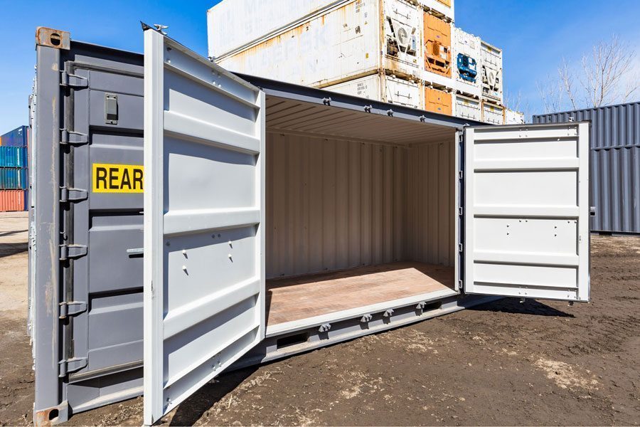 NIEUWE 20 VOET OPEN ZIJCONTAINER