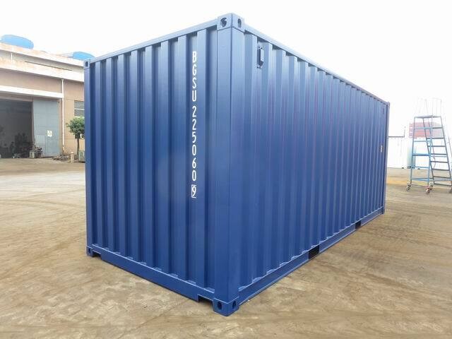 20 voet blauwe container eerste reis (nieuw)