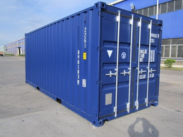 20 voet blauwe container eerste reis (nieuw)