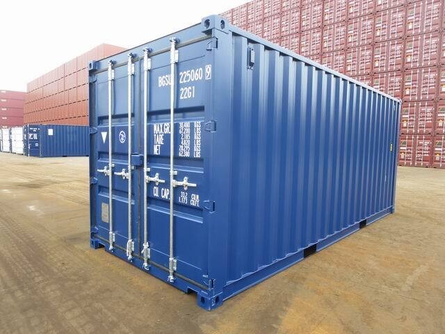 20 voet blauwe container eerste reis (nieuw)