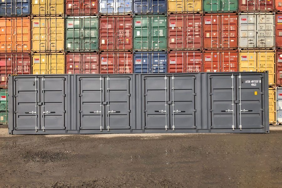 40-voet kubuscontainer met zijdeuren