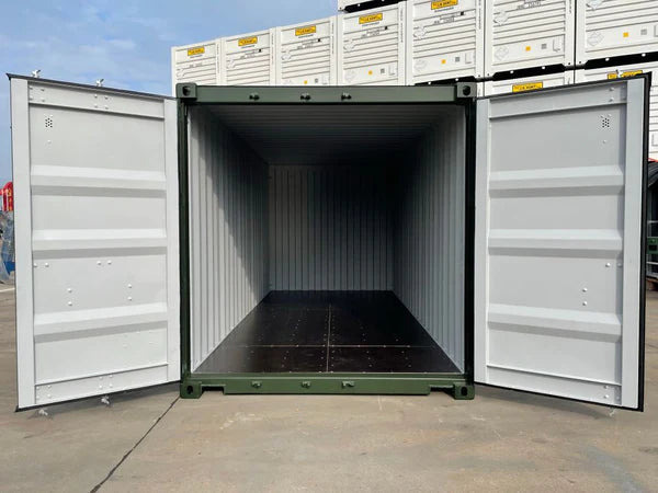20-FOOT WITTE DROGE VAN VERZENDCONTAINER - NIEUW