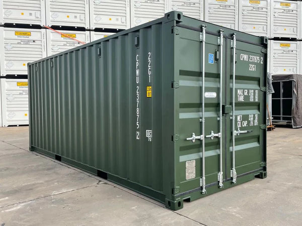 20-FOOT WITTE DROGE VAN VERZENDCONTAINER - NIEUW
