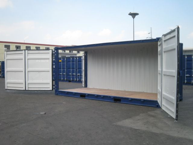 20-voet open zijcontainer