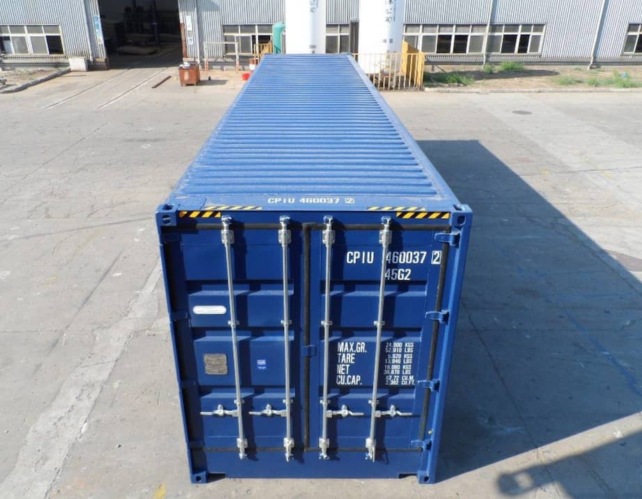 SHIPPING CONTAINER FIRST VOYAGE ZIJOPENING 40 FOOT HIGH CUBE