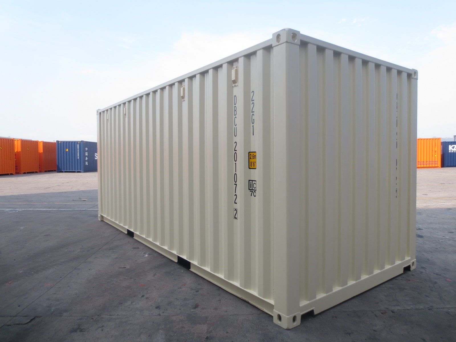 20 voet crèmewitte container eerste reis (nieuw)