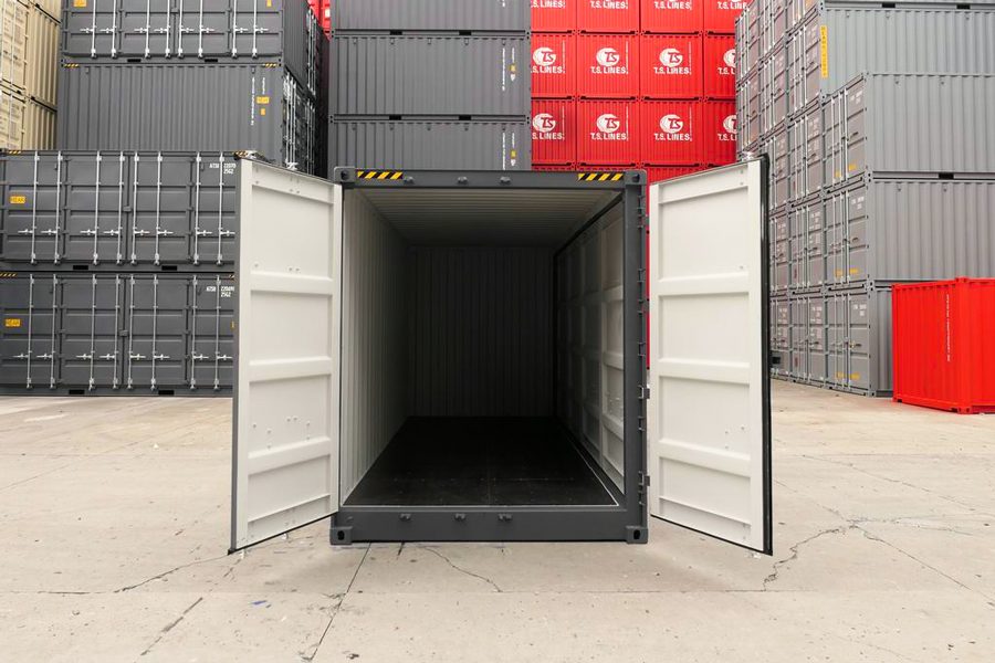 20 FOOT CUBE CONTAINER HOGE OPEN ZIJDE