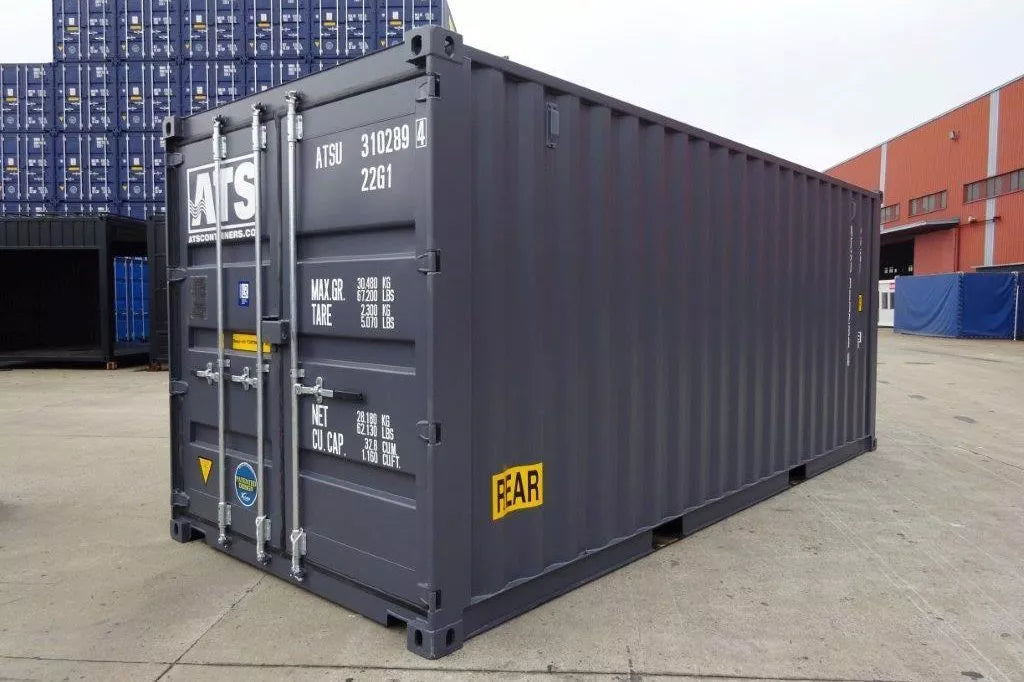 20ft HC Zeecontainer (1e Reis) Grijs