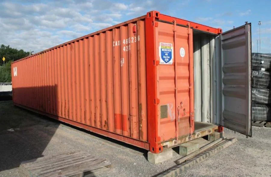 Gebruikte 40-voet zeecontainers