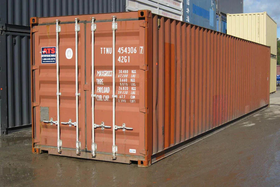 Gebruikte 40-voet zeecontainers