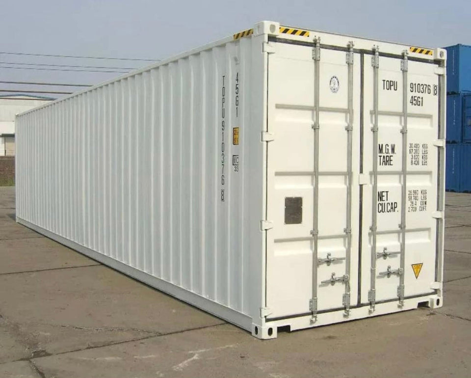 40-FOOT WITTE ZEECONTAINER - NIEUW