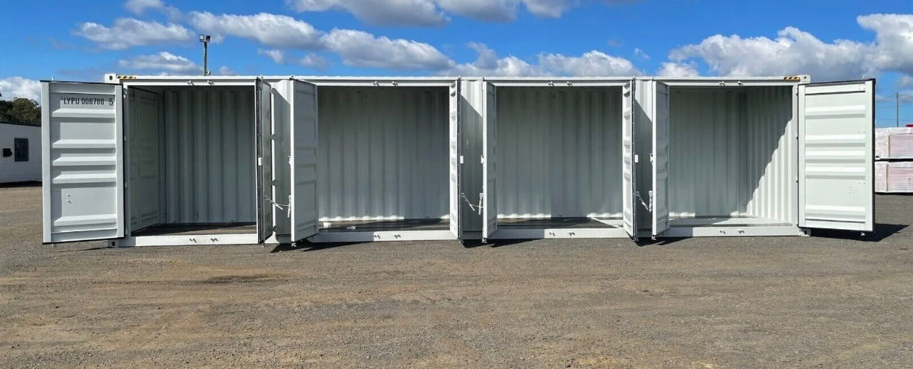 40-voet High Cube zeecontainer met 4 zijdeuren