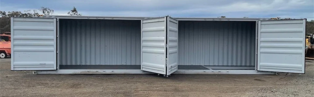 40-voet High Cube zeecontainer met 4 zijdeuren