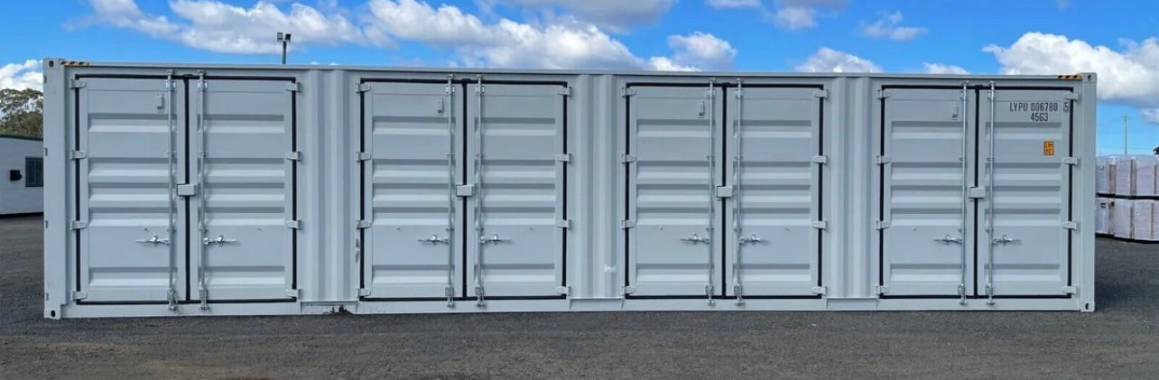 40-voet High Cube zeecontainer met 4 zijdeuren