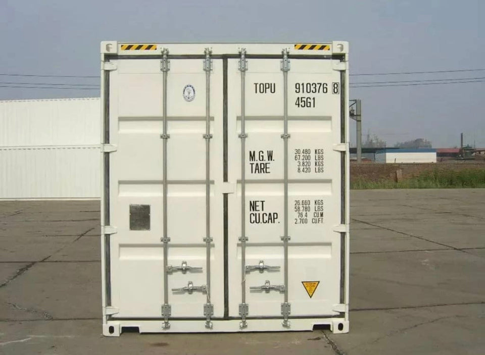 40-FOOT WITTE ZEECONTAINER - NIEUW