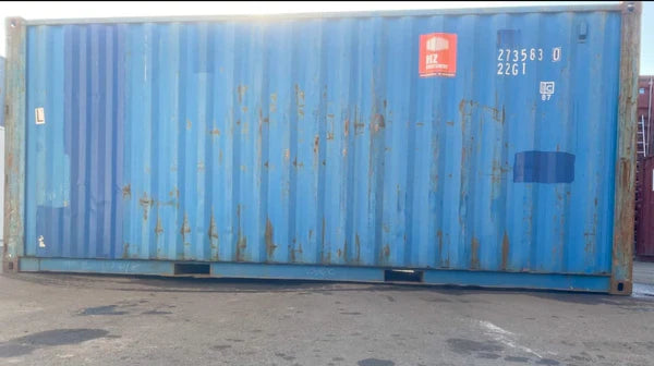 Gebruikte 20ft containers (klasse B) blauw