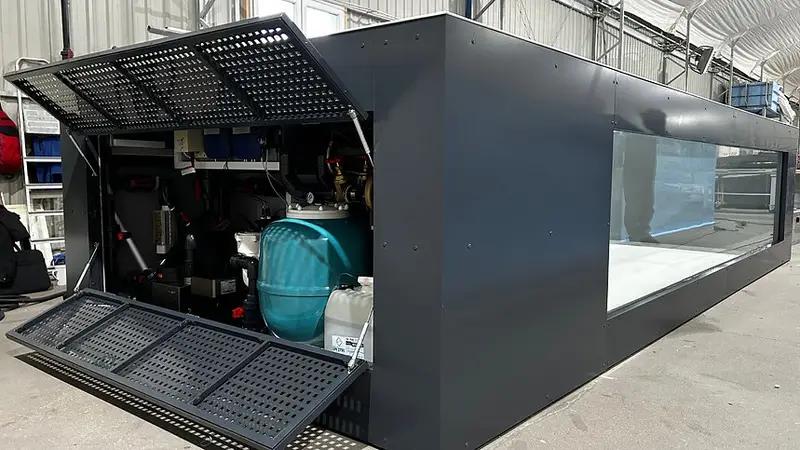 Rolipropyleen zwembad 6,5 m x 2,5 m met 4 m raam