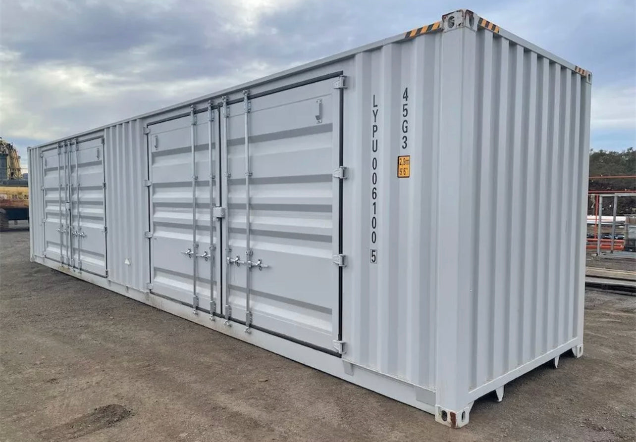 40-voet High Cube zeecontainer met 4 zijdeuren