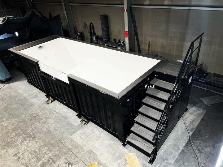 6m Zwart Containerzwembad