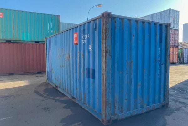 Gebruikte 20ft containers (klasse B) blauw