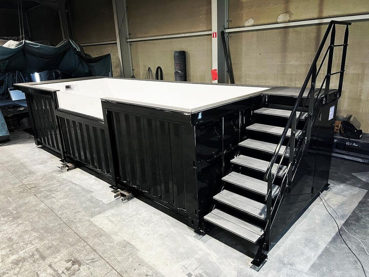 6m Zwart Containerzwembad